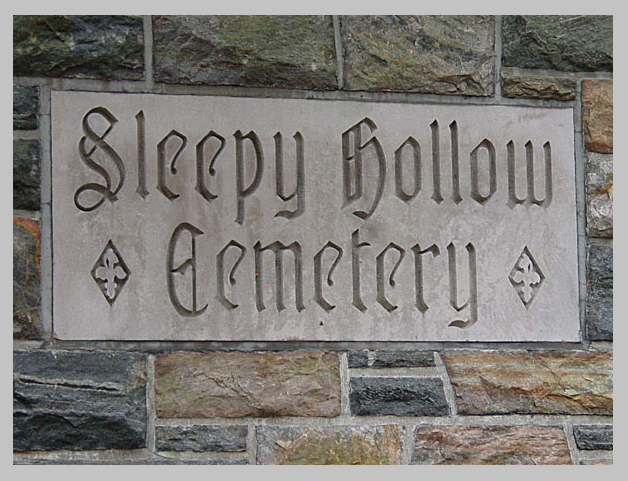 Sleepy hollow cemetery entrance sign.png