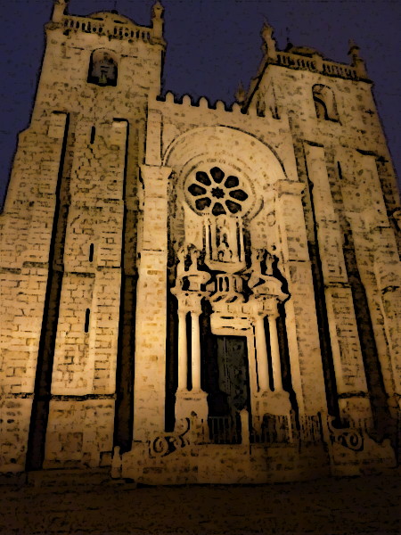 Porto Cathedral facade by night.jpg