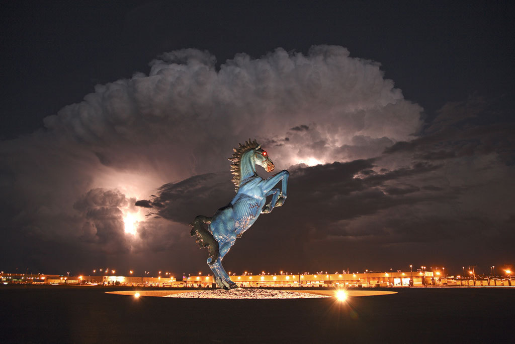 Denver airport demon horse by night.jpg