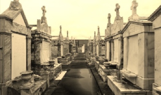 St. Louis cemetery Number 1 tombs sepia.jpg