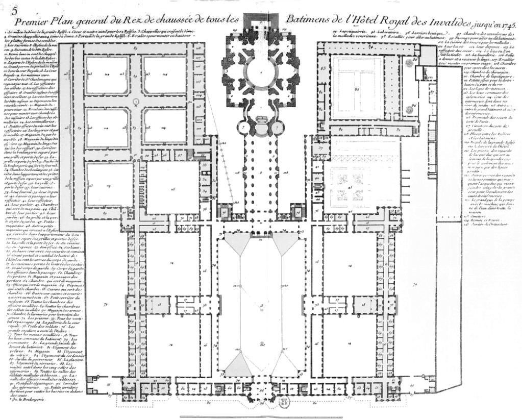 Plan Cathedral de St Louis, Paris.jpg