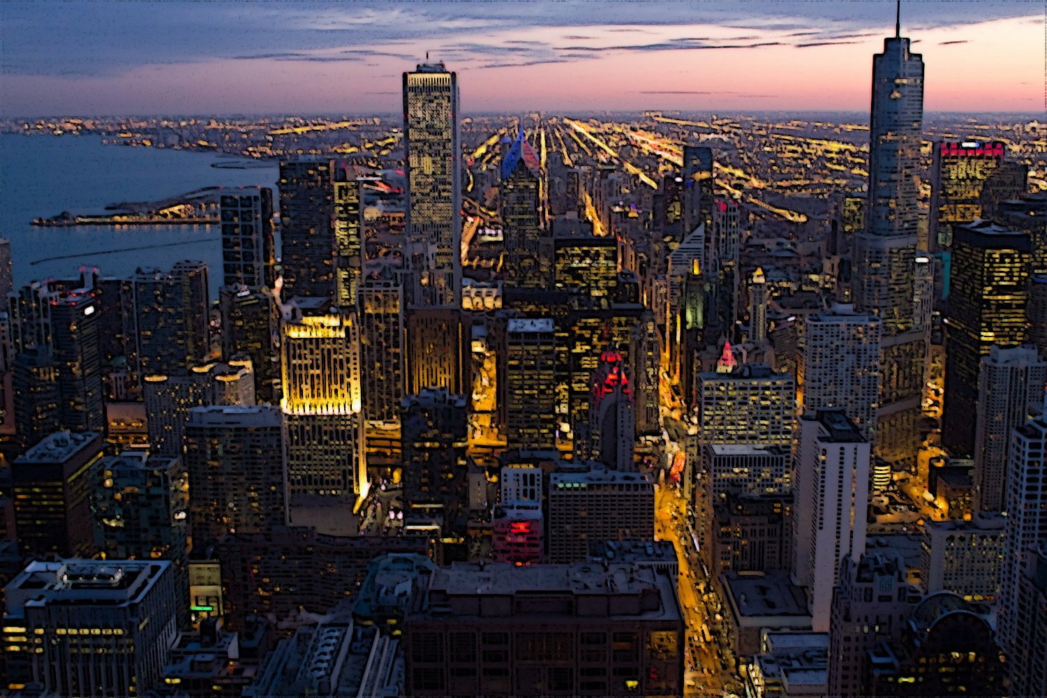 File:Chicago night skyline.jpg - The World Is A Vampire