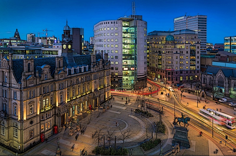 File:Leeds City Square night.jpg